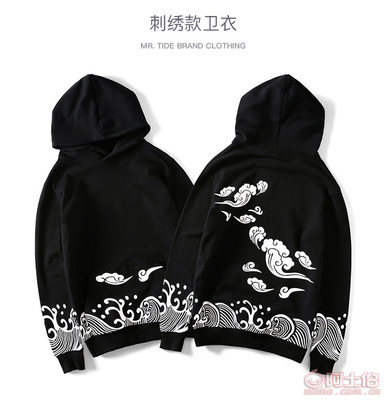 国潮新势力 祥云印花嘻哈卫衣，定义秋日街头风尚